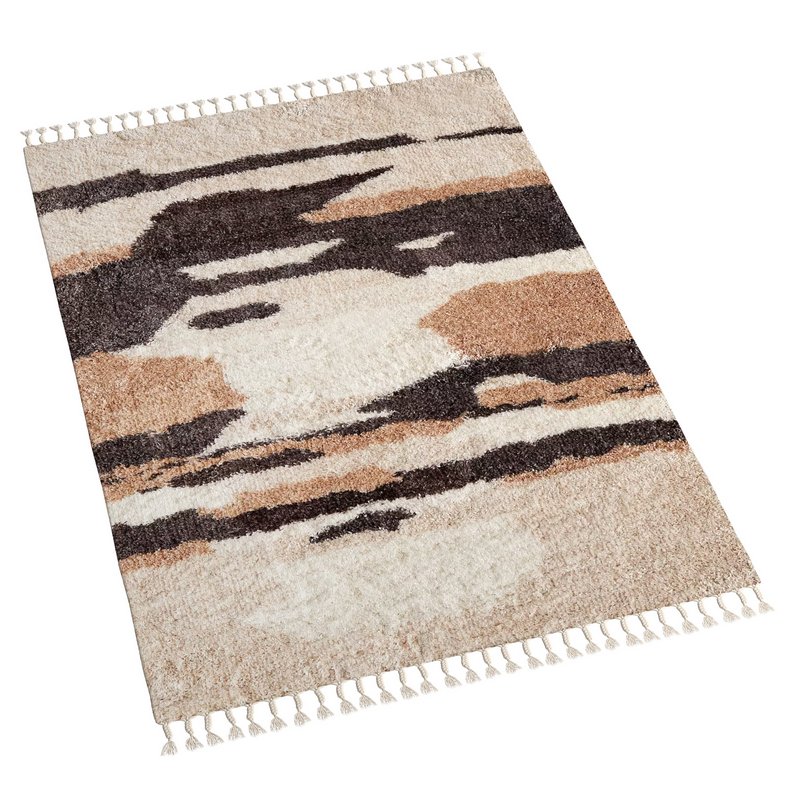 Storm Sky Abstract Shag Rug - Image 1