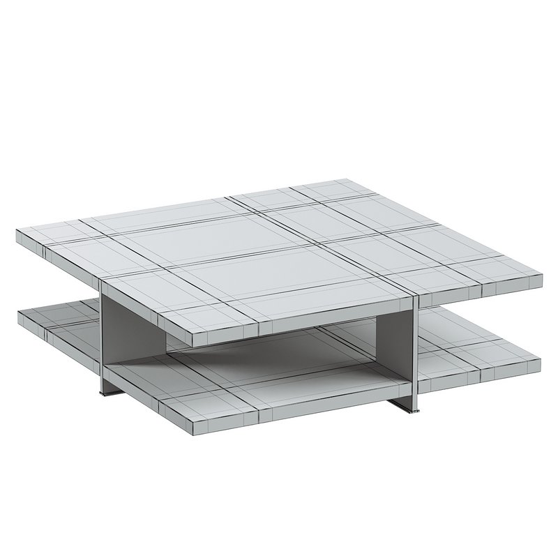 Natural Marble & Wood Coffee Table - Image 3