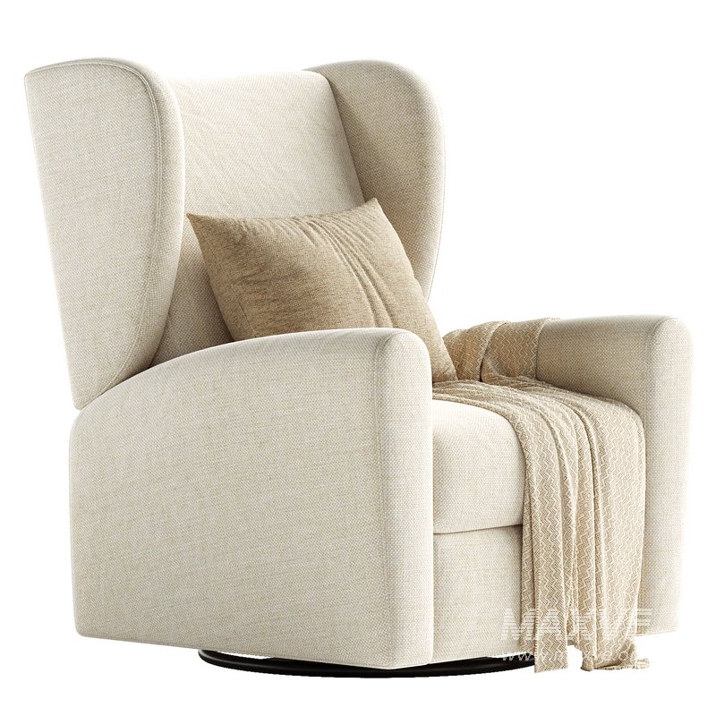 Seesaw Cream Nursery Power Recliner Chair - Image 3
