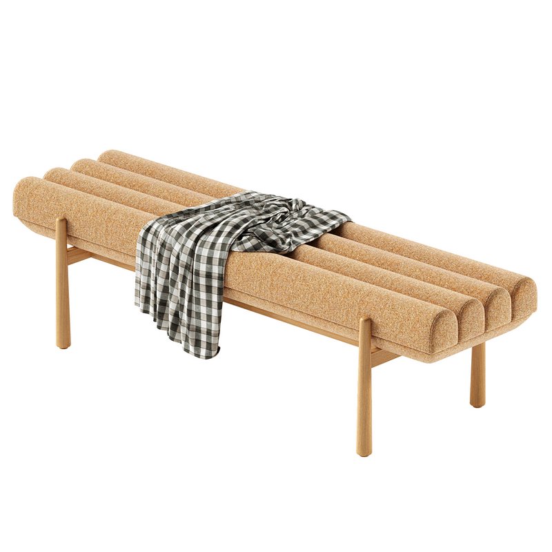 Julianna Sunflower Heavy Linen Bench - Image 3
