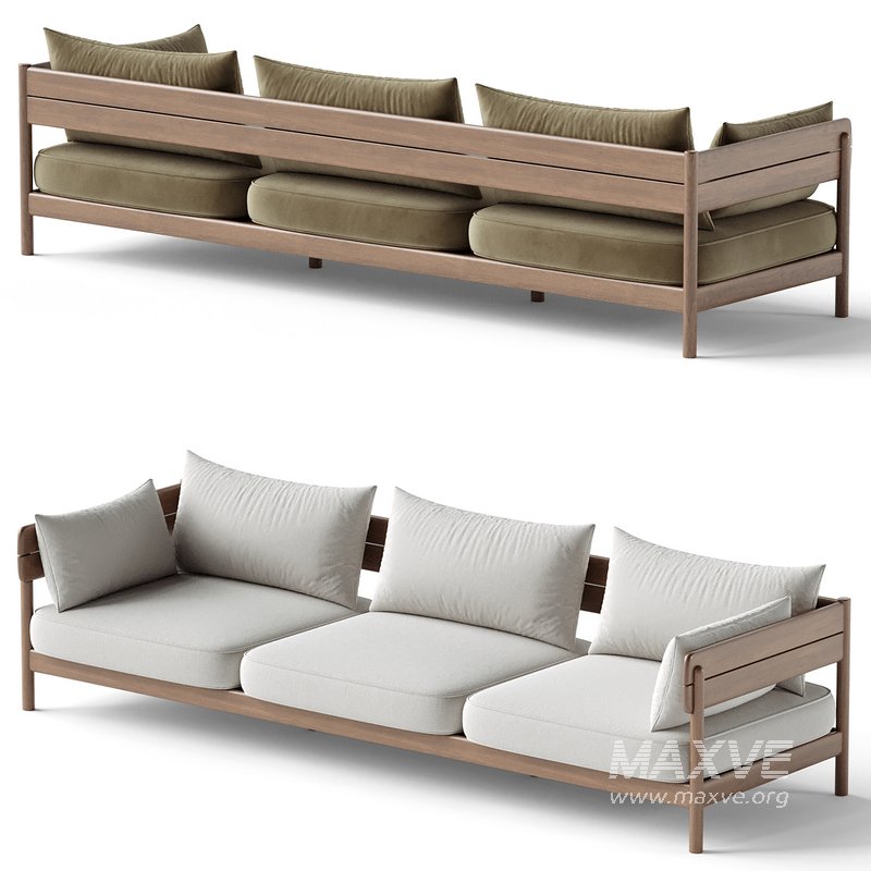 Tanso Outdoor 3 Seater Sofa - Image 3
