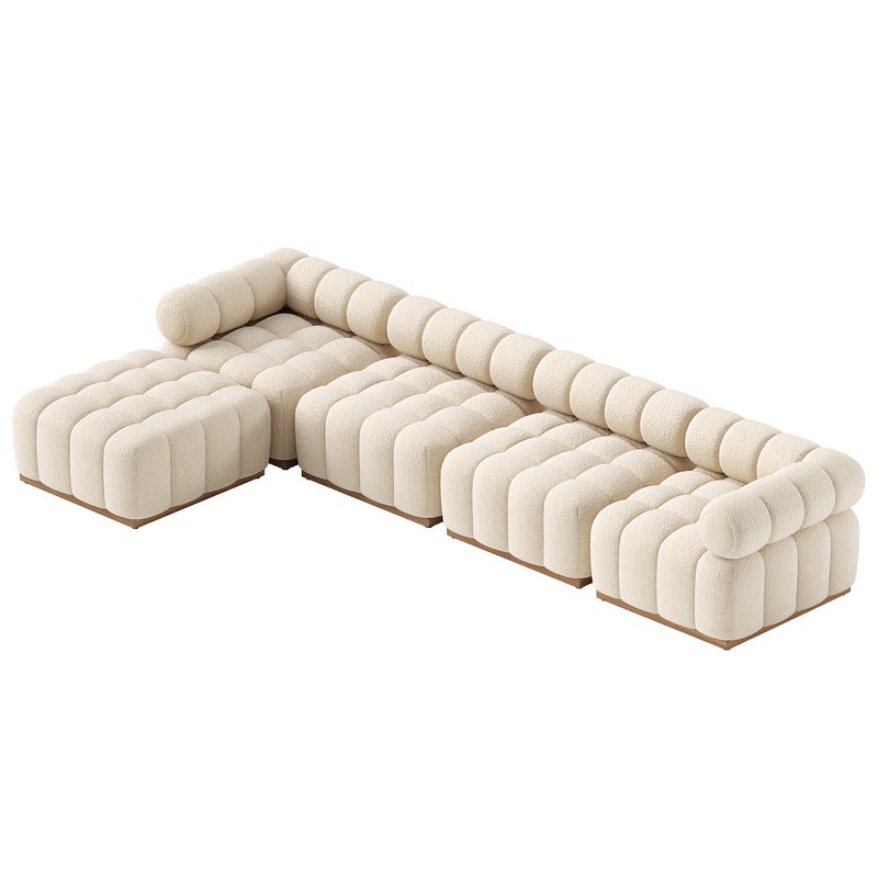 Roma Outdoor 4 Piece Sectional - Image 4