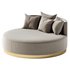 Upholstered round chaise - Thumbnail 2