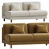 Pershing Curved Armless Loveseat - Thumbnail 2