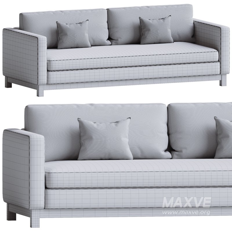 Jake Brindle Wood Base Sofa - Image 3