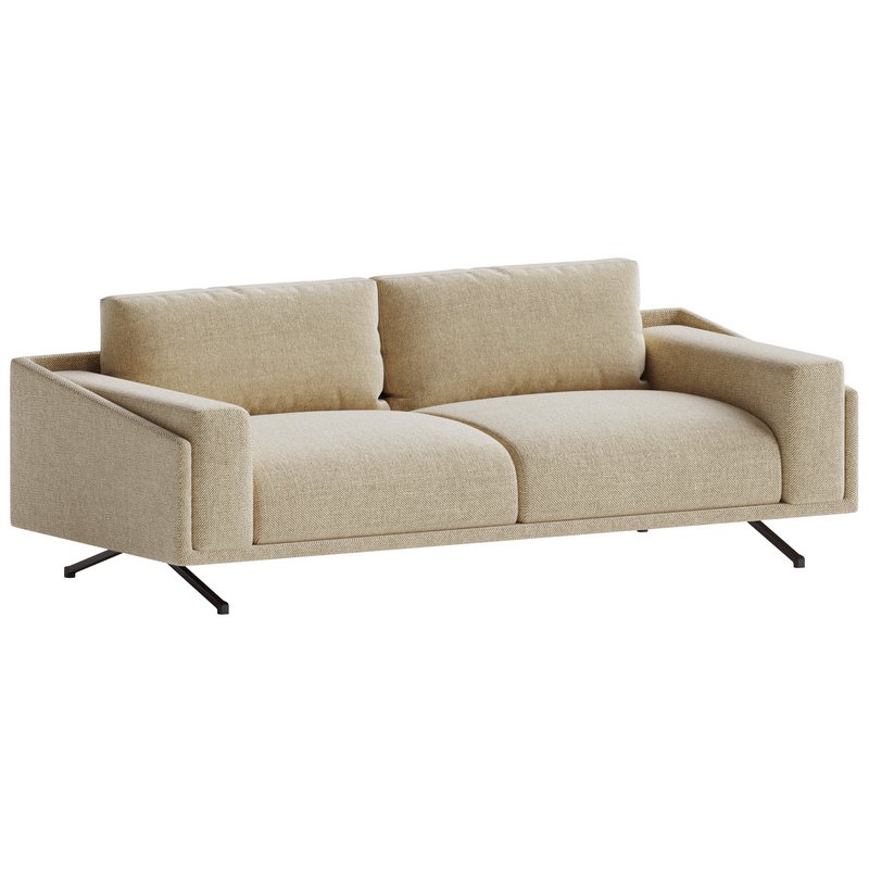Marat 3 Seater Fabric Sofa - Image 3