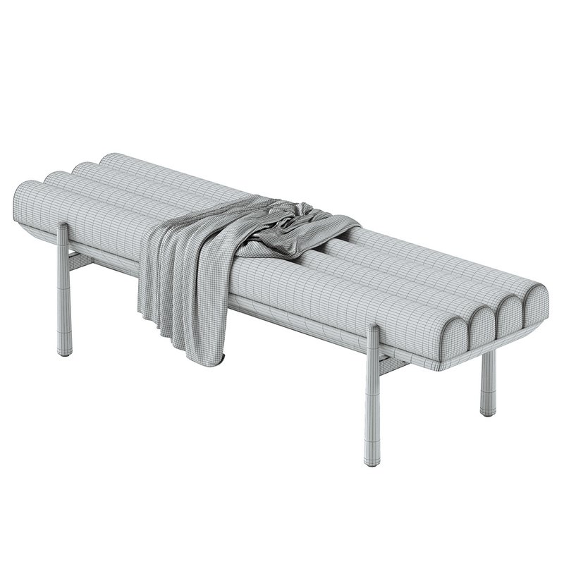 Julianna Sunflower Heavy Linen Bench - Image 4