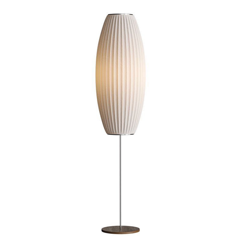 Bubble Lotus Floor Lamp. Herman Miller. Nelson. Cigar - Image 5