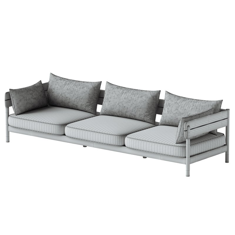 Tanso Outdoor 3 Seater Sofa - Image 4