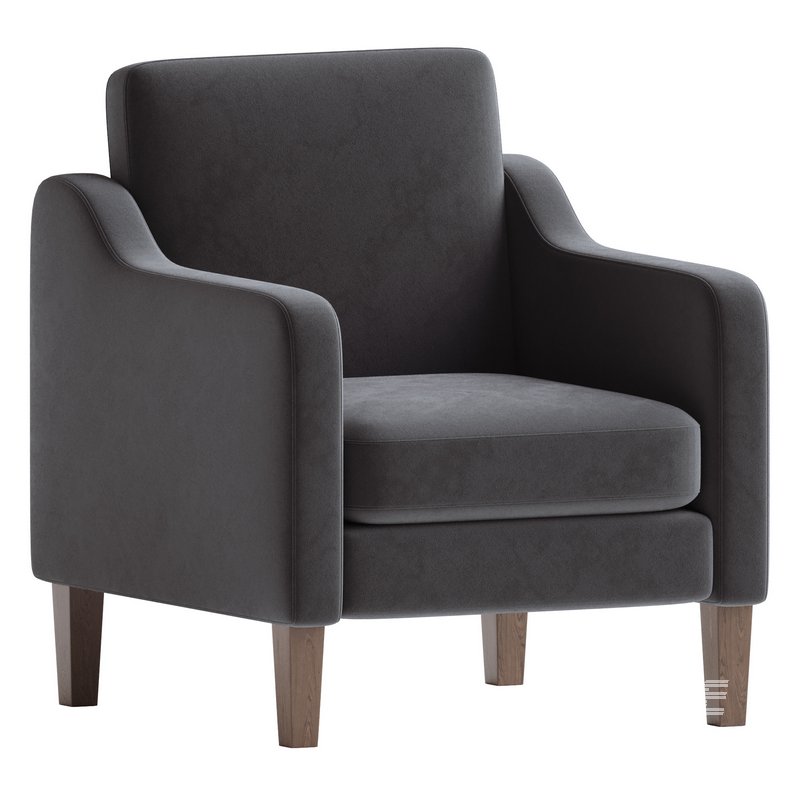 WINGLI Mid Century Modern Accent Chair - Image 4