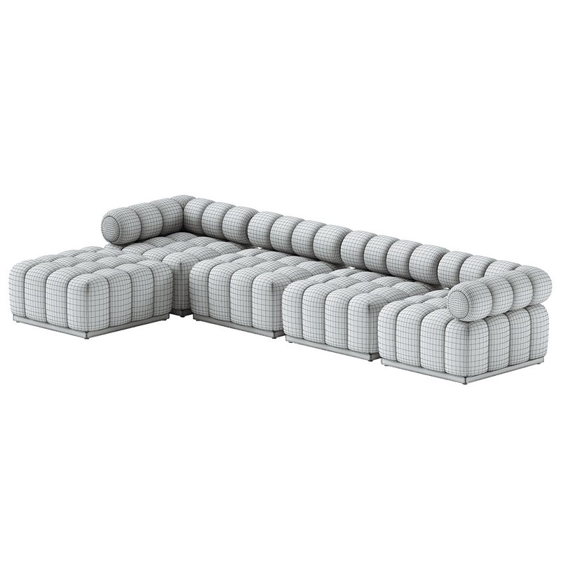 Roma Outdoor 4 Piece Sectional - Image 5