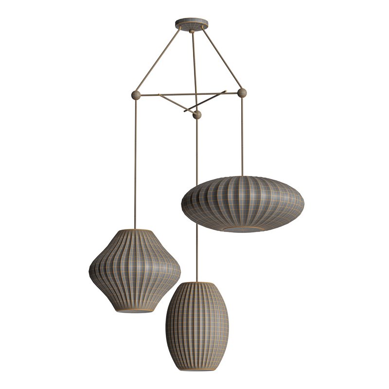 Triple Bubble Lamp Fixture. Herman Miller. Nelson - Image 4