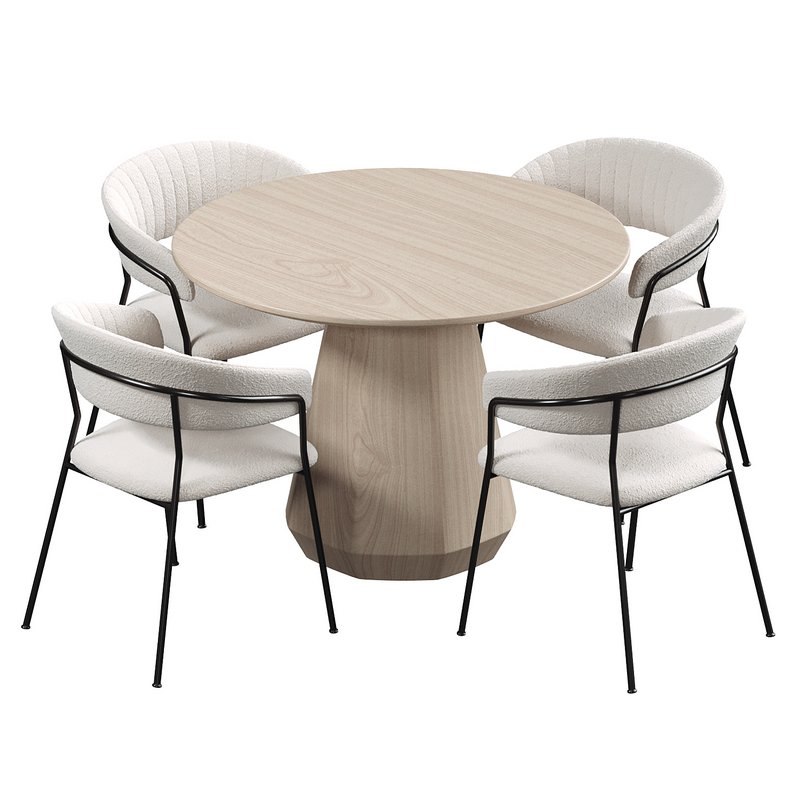 Josephine Chair & Courtney Rustic Table - Image 5