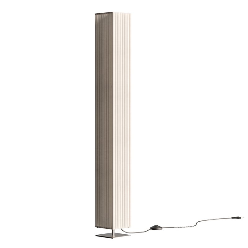 White fabric floor lamp Janno - Image 4