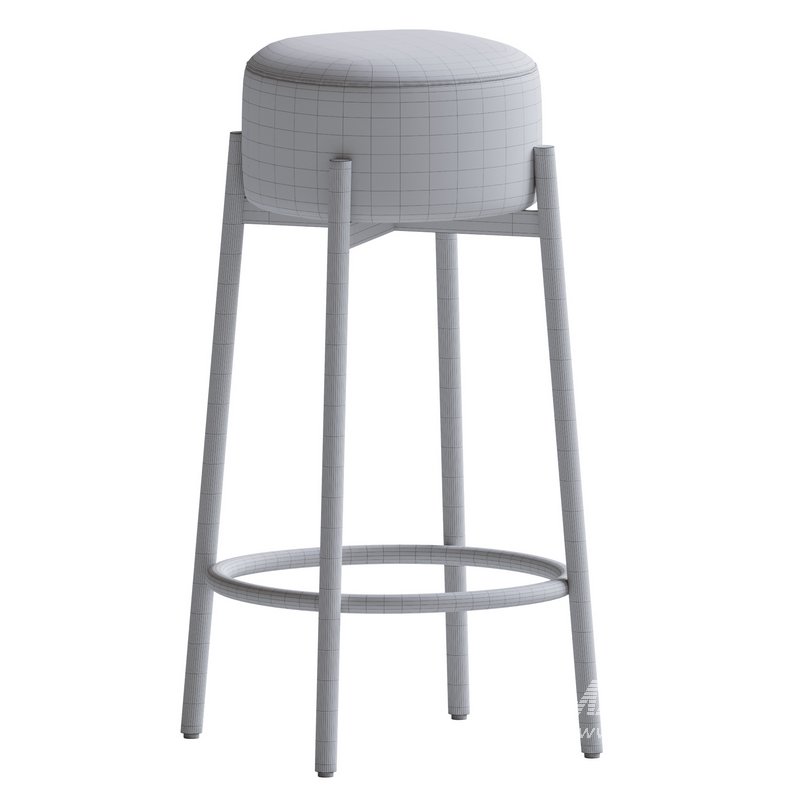 Colombe Upholstered Counter Stool with Metal Frame - Image 5