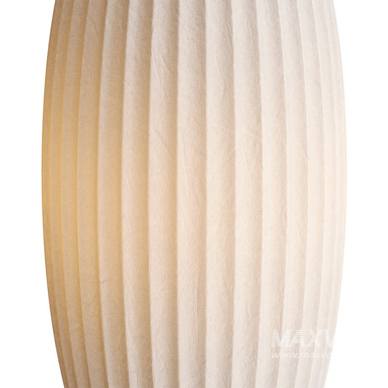 Bubble Lotus Floor Lamp. Herman Miller. Nelson. Cigar - Image 4
