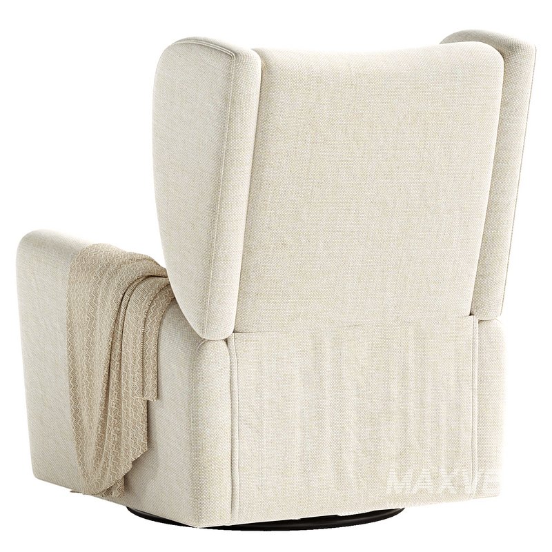 Seesaw Cream Nursery Power Recliner Chair - Image 5