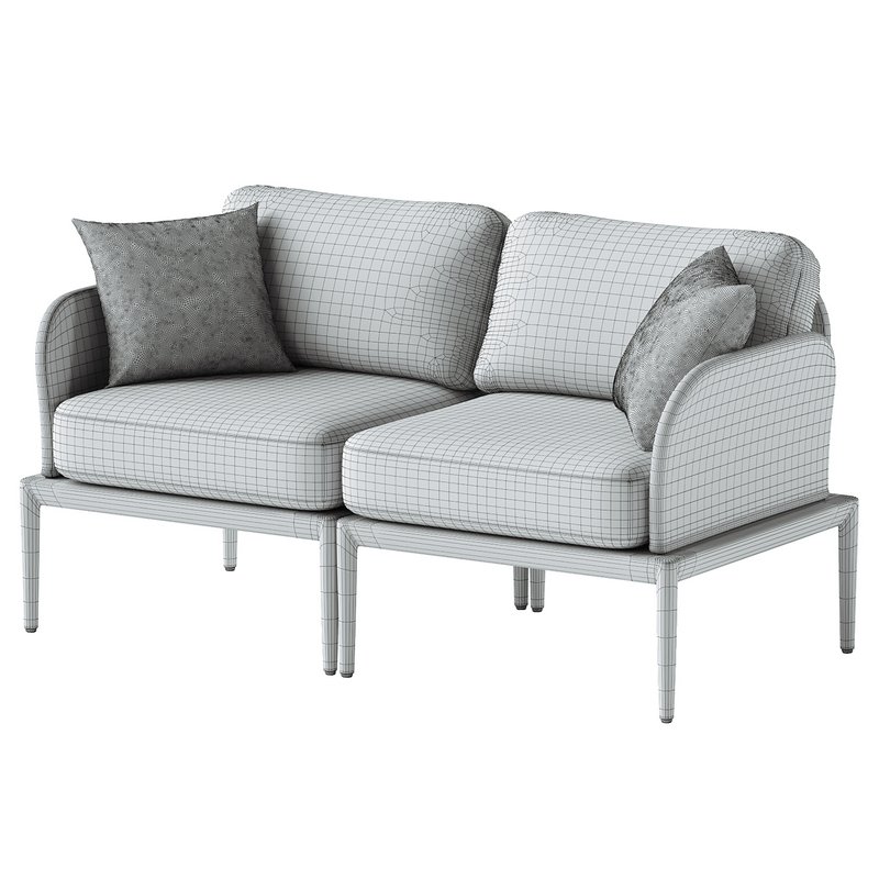 Idda Outdoor Loveseat - Image 4