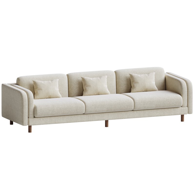 Pershing Curved Arm 104 Sofa - Image 4