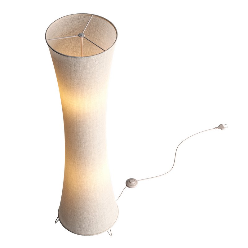 Fabric floor lamp Liana with a concave shape - Image 5