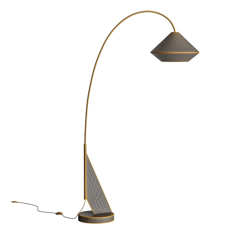 Avenir Dark Bronze Metal Arc Floor Lamp - Image 5