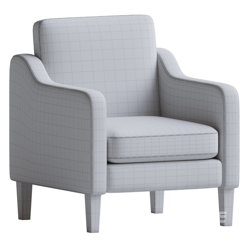 WINGLI Mid Century Modern Accent Chair - Image 5