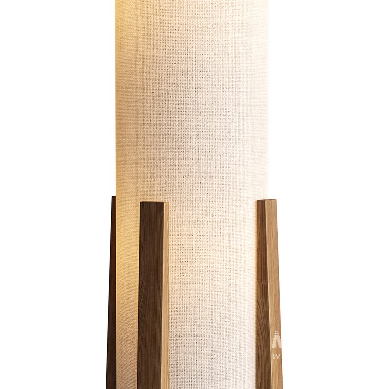 Breton 3 Light Floor Lamp in Natural - Image 7