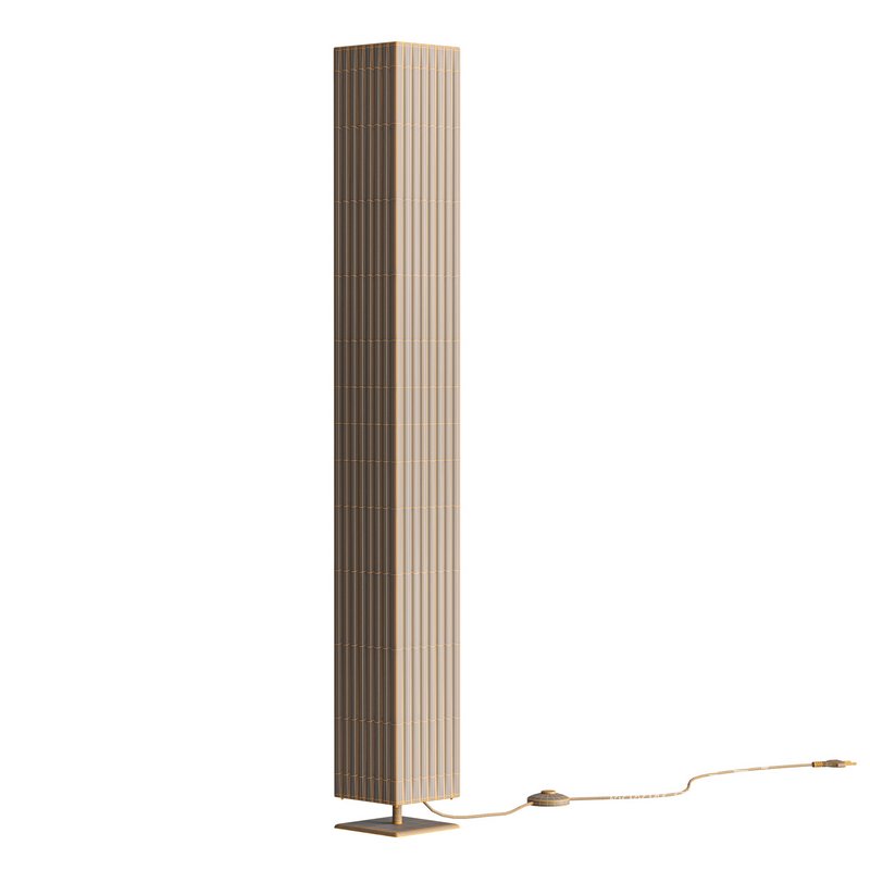 White fabric floor lamp Janno - Image 6