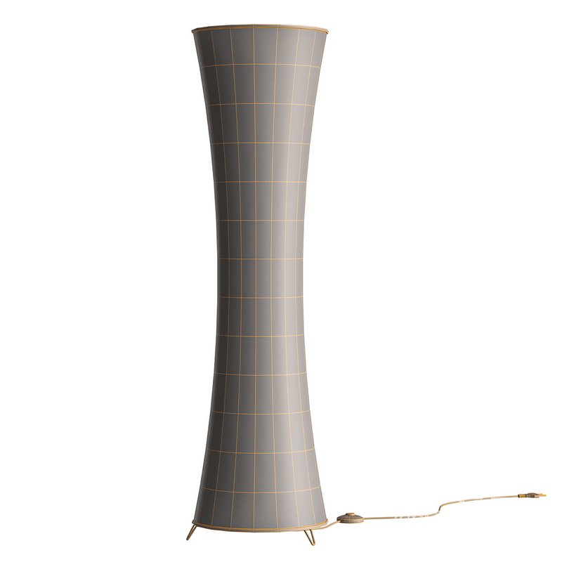 Fabric floor lamp Liana with a concave shape - Image 7