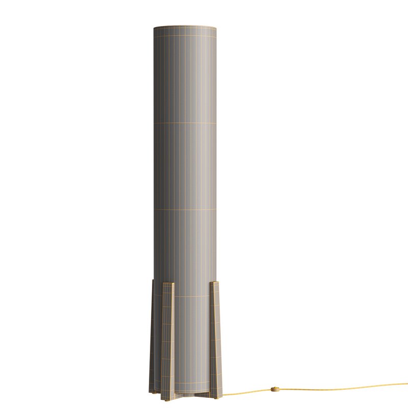 Breton 3 Light Floor Lamp in Natural - Image 6