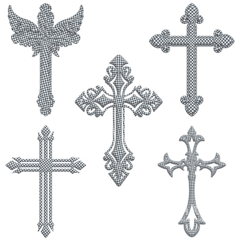 5 Christian cross V 04 - Image 8