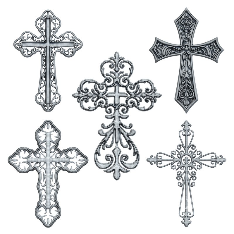 5 Christian Cross V 03 - Image 8