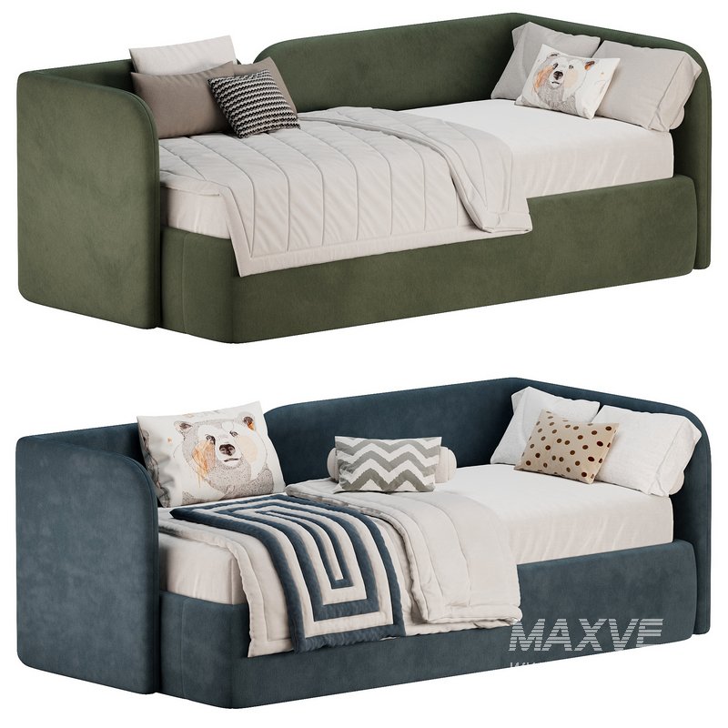 Bed Amalia 90 Velvet Terra - Image 1