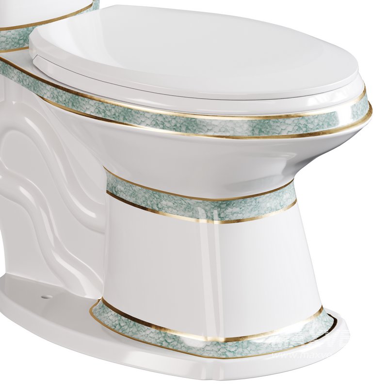 Corner Elongated Two Piece Dual Flush Bathroom Toilet - Image 10