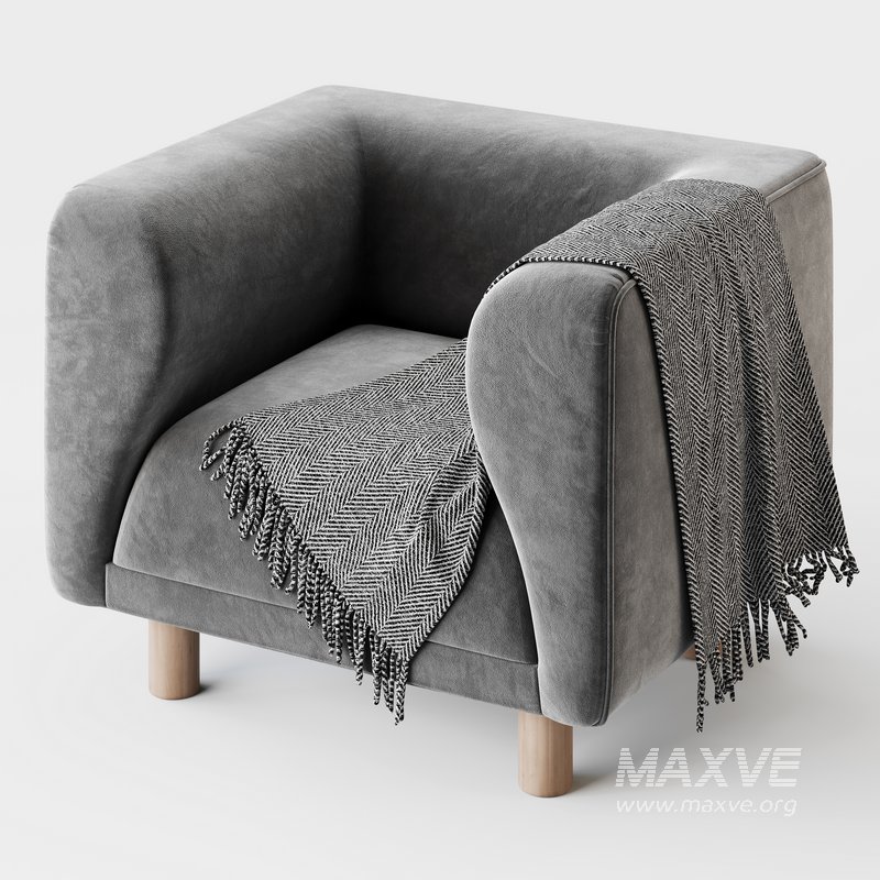 Veneto Velvet Poudre Armchair - Image 10