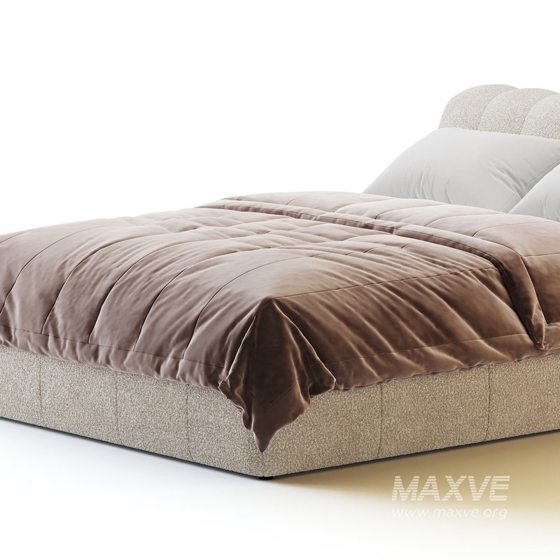 Salami Queen Bed – Maya Cream Boucle - Image 10