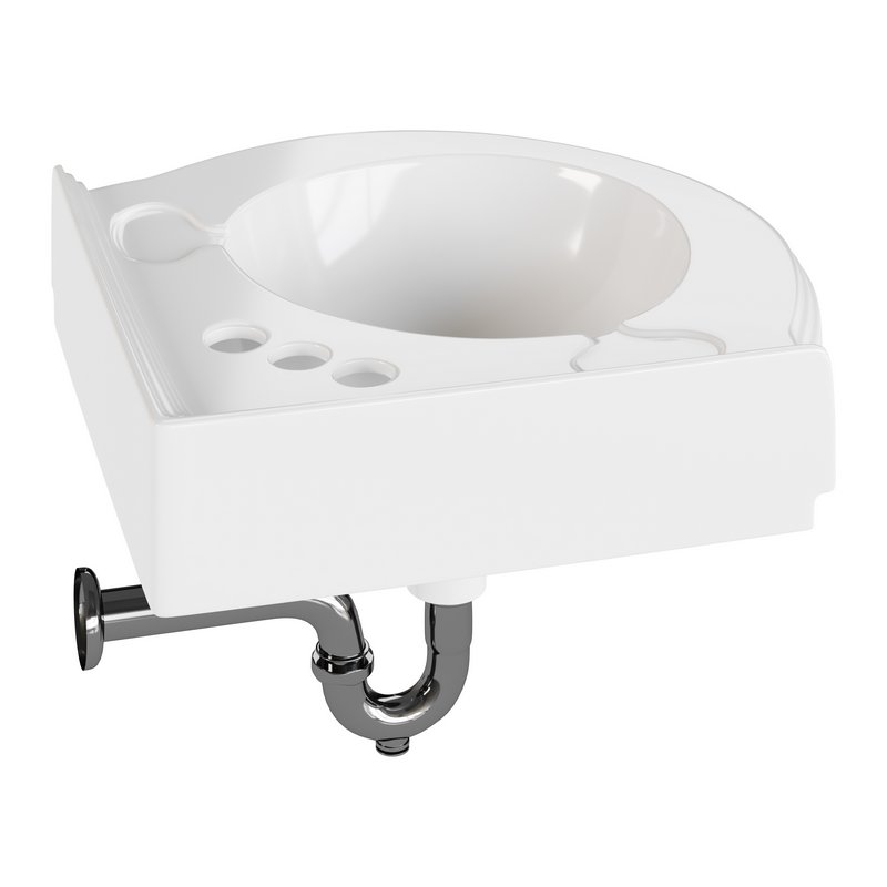 Bathroom Corner Sink White - Image 10