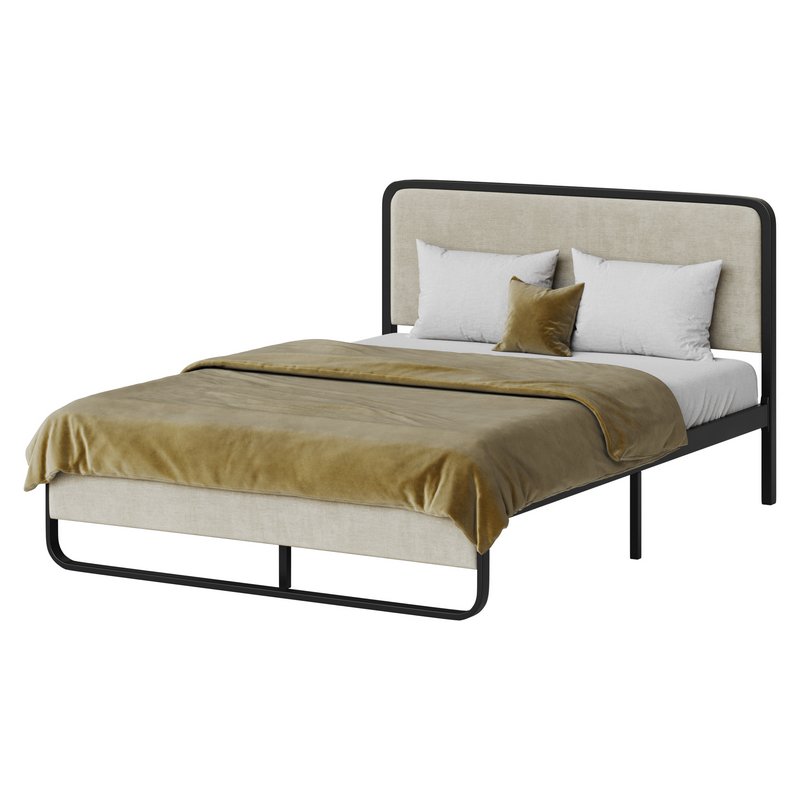 Allewie Queen Size Metal Platform Bed - Image 10