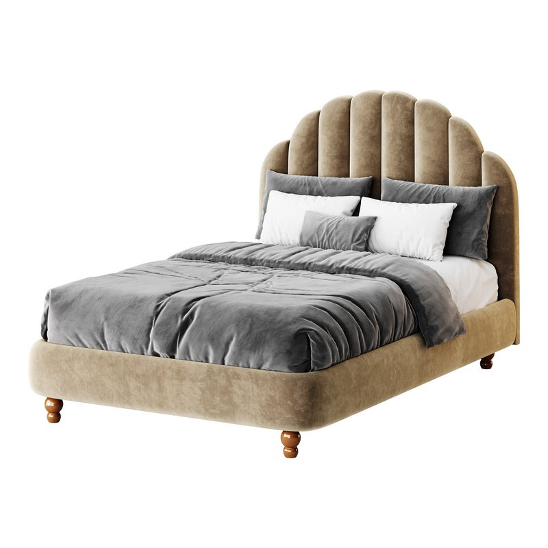 Lime Green Padded Panel Bed - Image 9