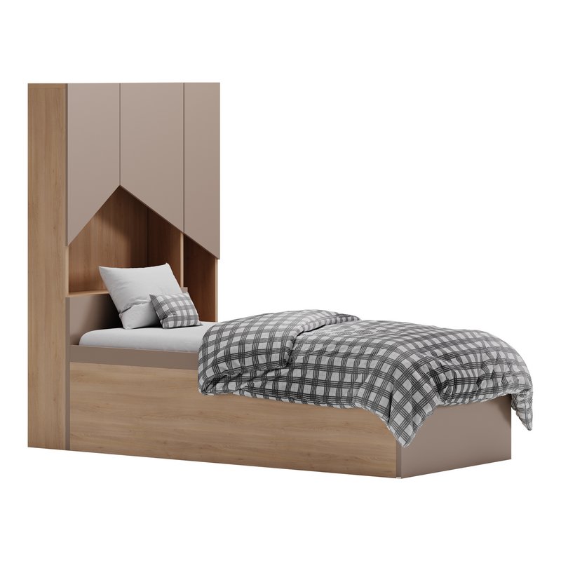 Penny Bed 2 90 White Plywood - Image 13