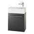 Small Wall Mounted Cabinet Vanity Bathroom Sink Cabinet Black - Thumbnail 10