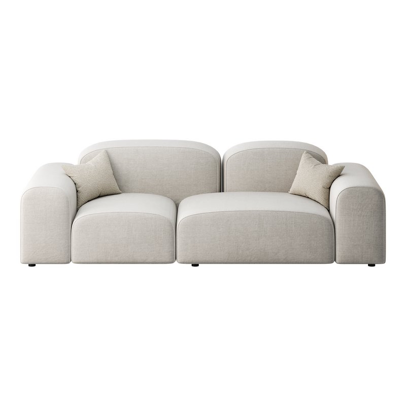 Modern Solid Sofa - Image 9