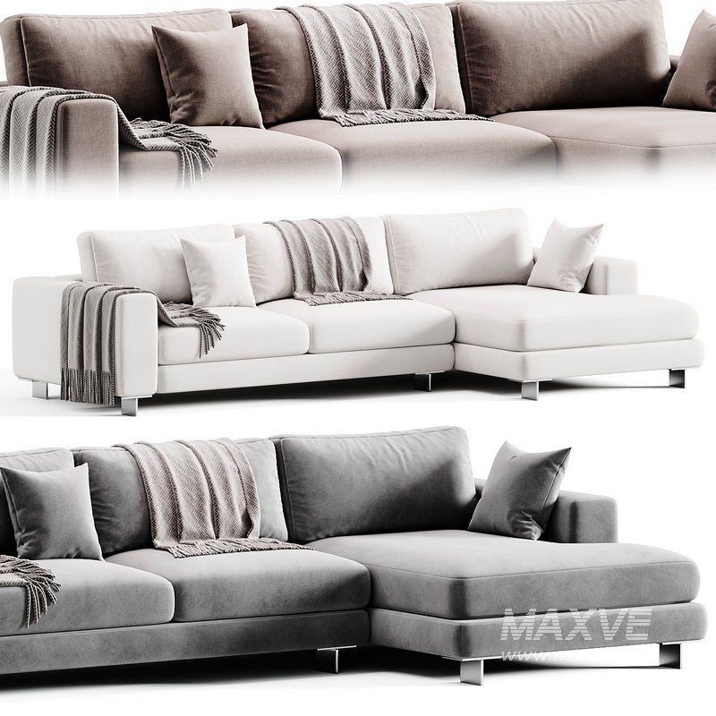 T TIME Sofa with chaise longue By Twils - Image 3