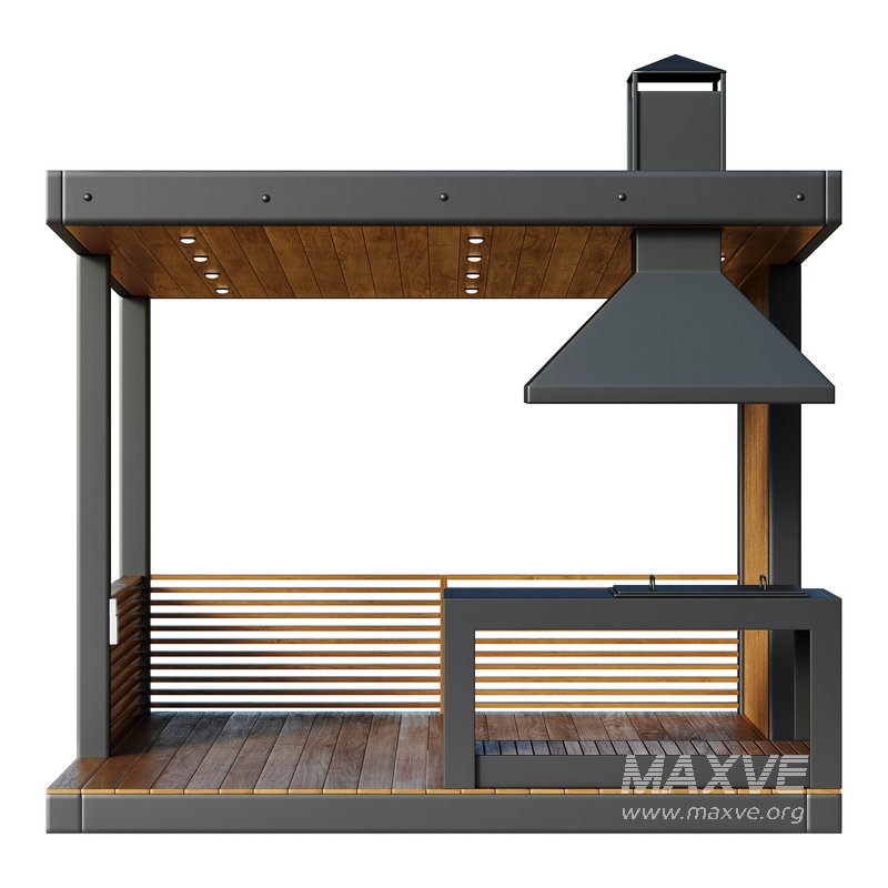 Modern gazebo with summer kitchen 1 - Image 10
