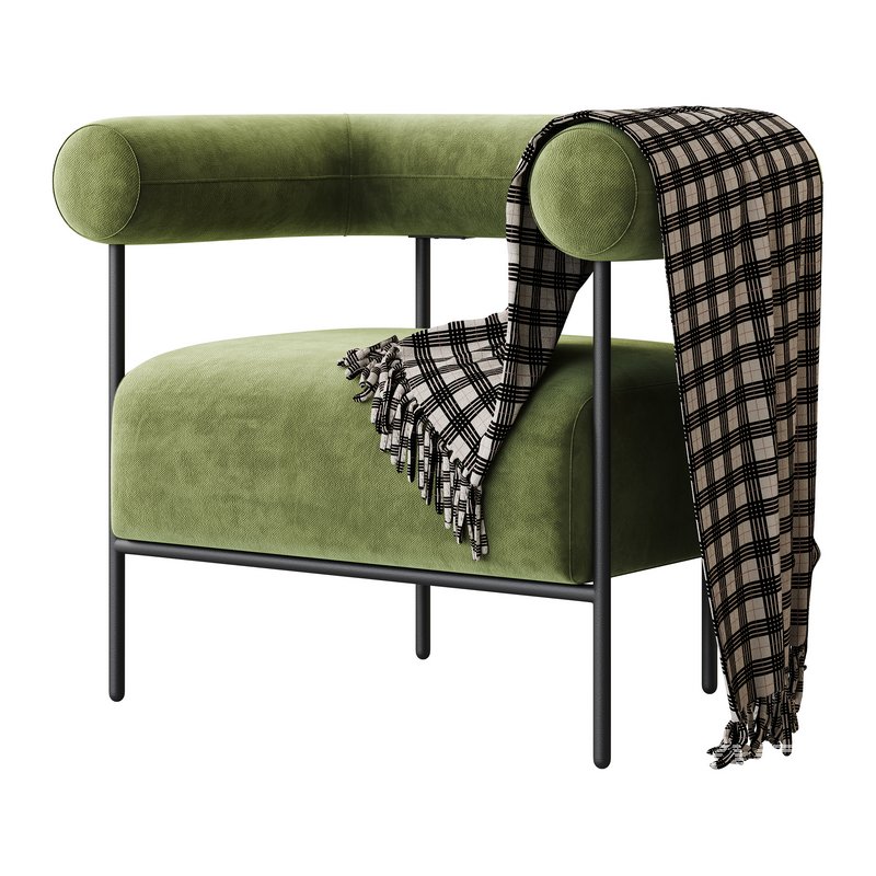 Fulbourn Rust Ochre Velvet Armchair - Image 11