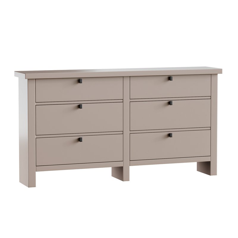Modern Farmhouse 6-Drawer Dresser - Image 10