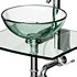 Unique Tempered Glass Wall Mount Vessel Sink - Thumbnail 11
