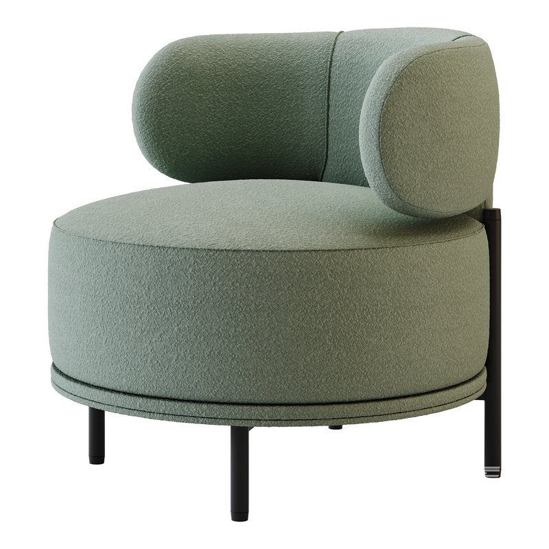 Penn Taupe Boucle Wing Back Accent Chair - Image 10