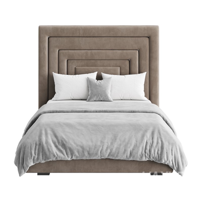 Maklaine Contemporary Navy Velvet Full Bed - Image 11