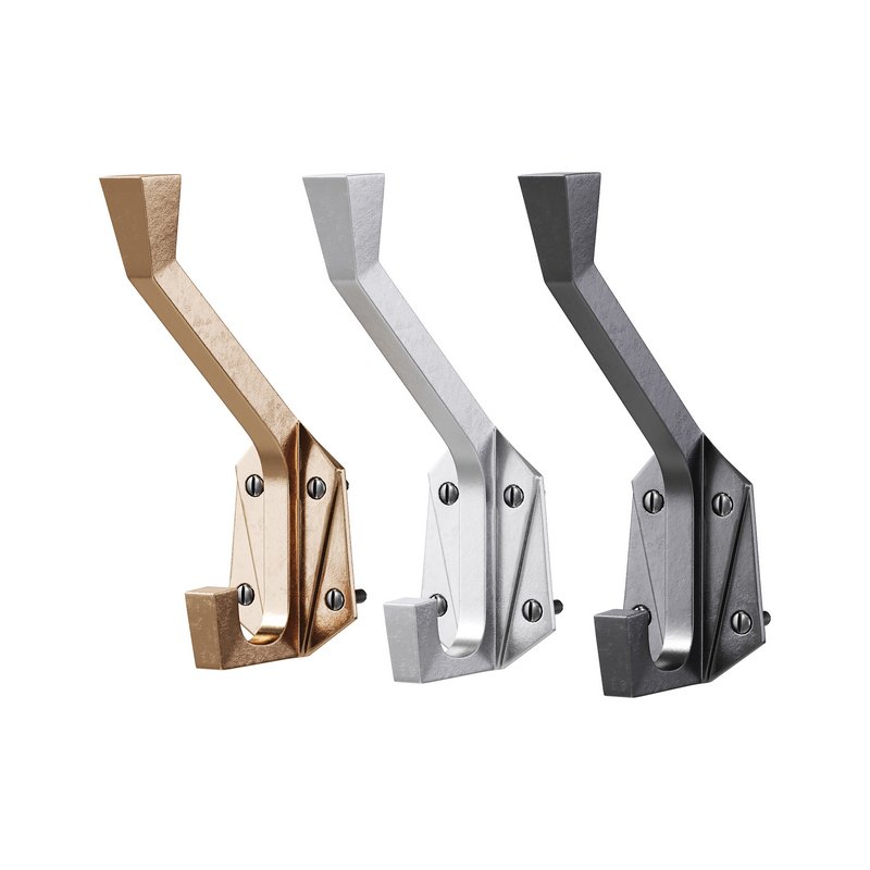 Renovator Supply Heavy Duty Coat Hooks Double Hook Coat Hanger - Image 10